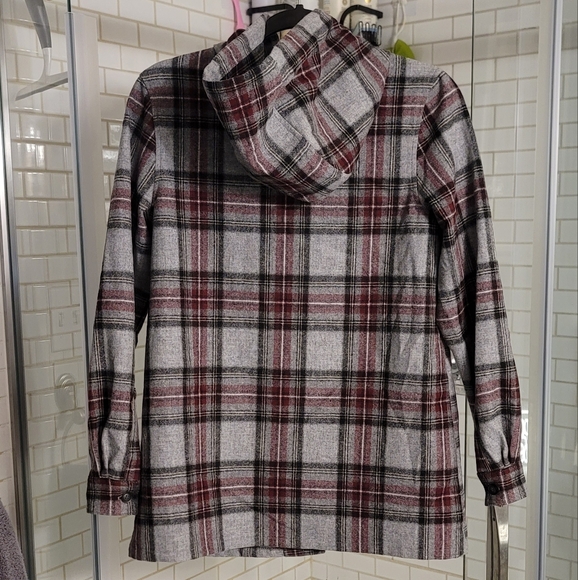 Pendleton Wool Flannel Button up Plaid Jacket Sweater - Picture 3 of 5